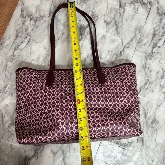 Kate Spade New York Spade Link Tote Large Bag zip pink saffiano pvc leather - Picture 11 of 11